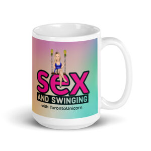 White glossy mug - Sex and Swinging Logo